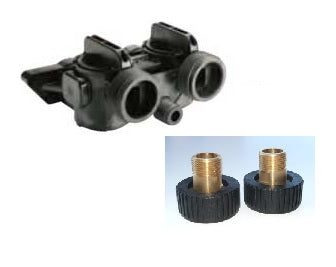 Autotrol 1040769 Bypass Manifold 3/4" Male Noryl - No Tails Supplied