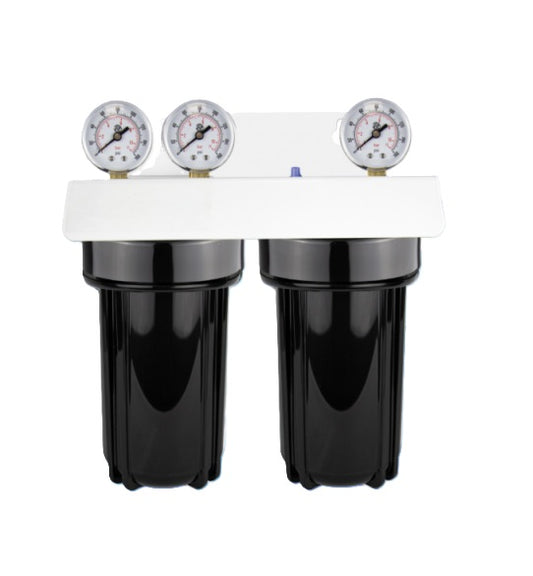 SFHS-2-10LD : SPECTRUM Aqualyze Double System Black Large Diameter 10" with Complete Adaptor Kit 110260