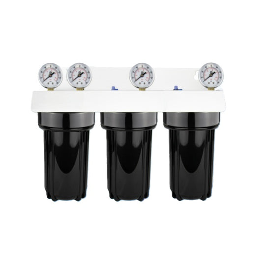 SFHS-3-10LD : SPECTRUM Aqualyze Triple System Black Large Diameter 10" with Complete Adaptor Kit 110261