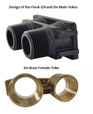 18706-12 Fleck Plastic Yoke/Manifold for Fleck 5600 and 5800 3/4in Male (FL18706-12)