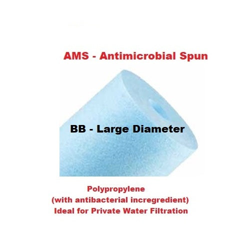 AMS-5-93/4LD : 5 micron 93/4in LD - Large Diameter SPECTRUM TruDepth Antimicrobial Silver Impregnated Spun Polypropylene 105486