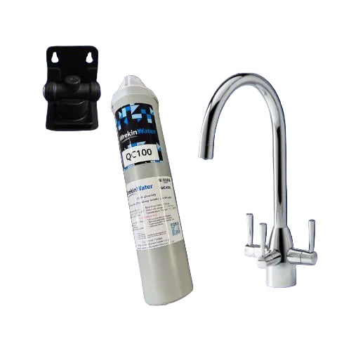 APL Chrome Tri Flow Tap With QC100 Drinking water System