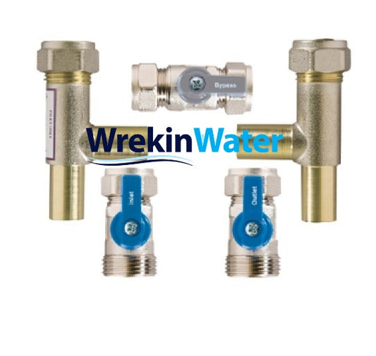 B842 - 15mm - Valve Set 12mm Bore with integral Tees (Contains Internal Non Return Valve)