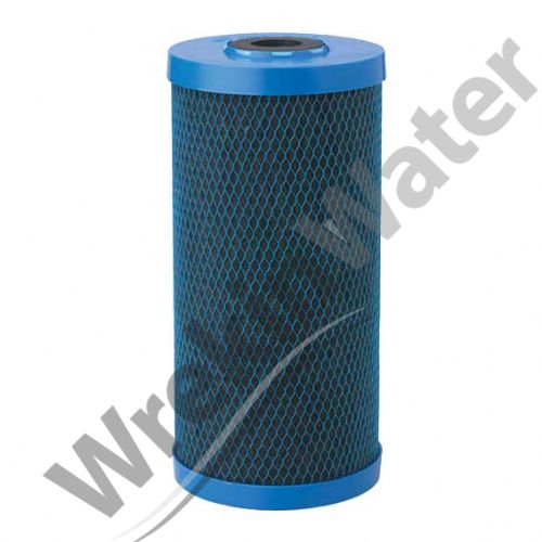 Carbon Fibre 10in BIG BLUE Block filter for Chlorine Reduction - WrekinWater