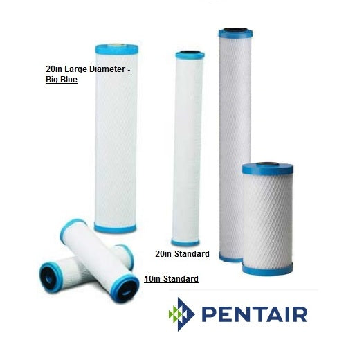 93/4" 1µm - CHLORPLUS-10 : PENTAIR Carbon Block Filter for Chloramines 255416-43