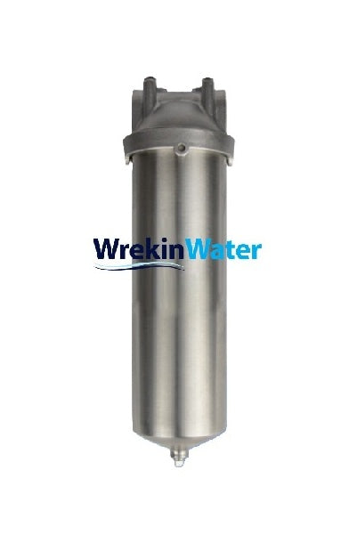 10in Inox 3/4" Ports - Wrekin CORE RANGE : Stainless Steel Filter Housing 10" with 3/4" Ports 107822
