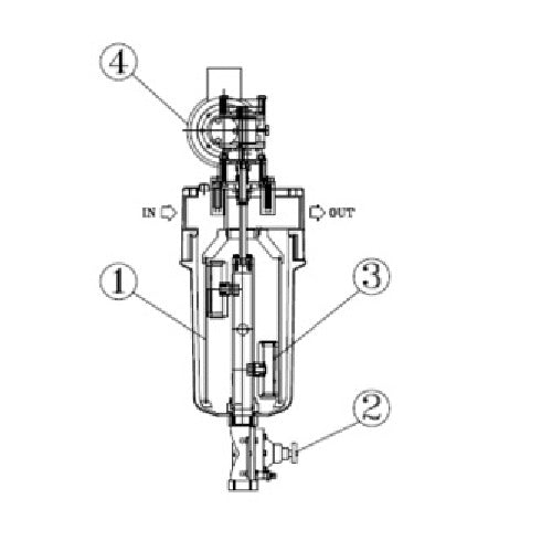 ELFI MSCR-PP 1 1/2-15 Suction Scanner Self Cleaning Filter 1 1/2" 25 to 300 micron 15 m³/hr