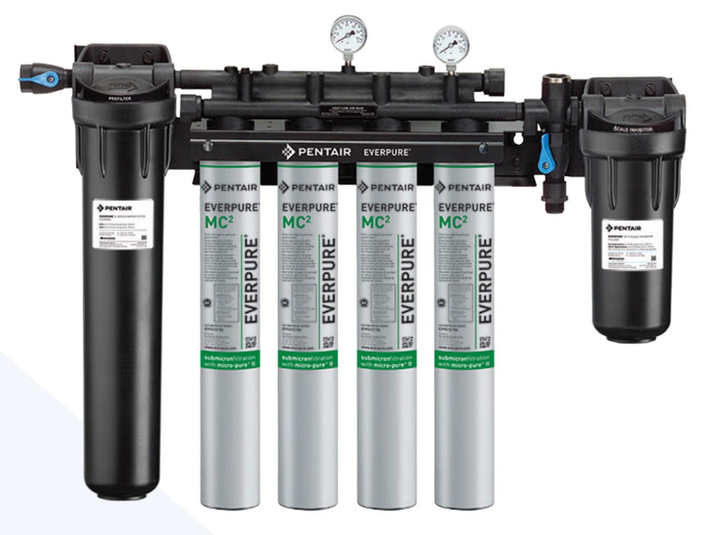 Everpure EV9437-10 MC2 Quad System with Pre Filter - WrekinWater