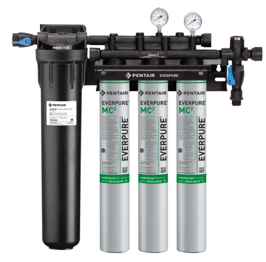 Everpure MC2 Triple System with Pre-Filter EV9328-03 - WrekinWater
