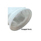 Size 2 - EBSP - Flanged Neck - Polypropylene Economic Felt Bag 7"x32" - Single Layer
