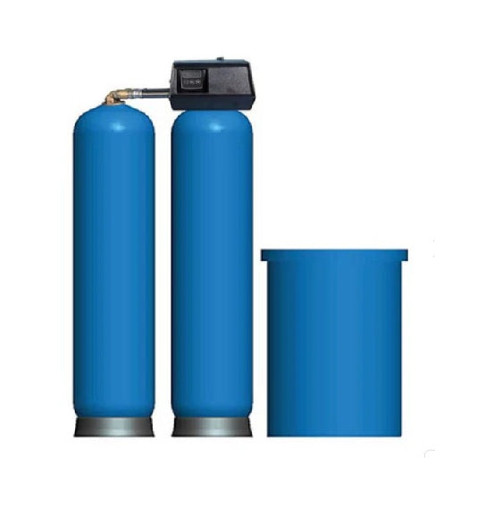 Fleck 9000 SXT Duplex Meter Controlled Softener kit 1" 0.5 -3.5 m³/hr