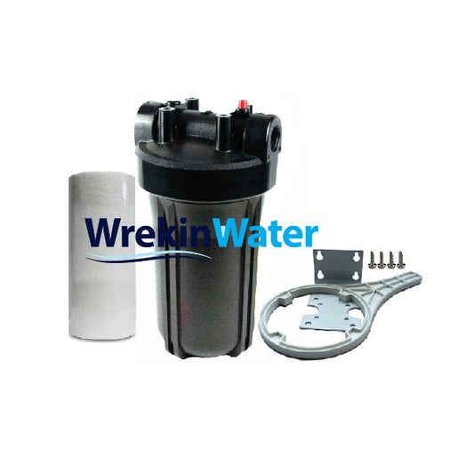 HF10BB-BLK-PS510BB - High Flow BB - 10in Housing with Large Diameter Sediment Filter (5 Micron)