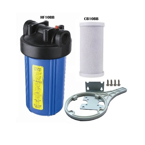 Wrekin Water HF10BB/CB10BB - High Flow Carbon Block - Whole House Filter