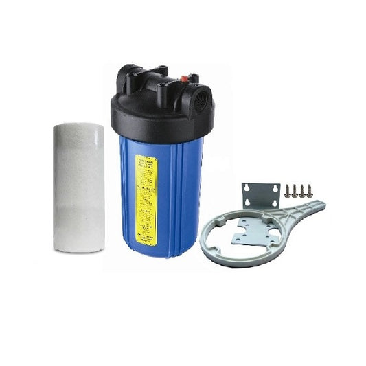 High Flow BB - 10in Housing with Large Diameter Sediment Filter HF10BB/PS5-10BB (5 Micron)