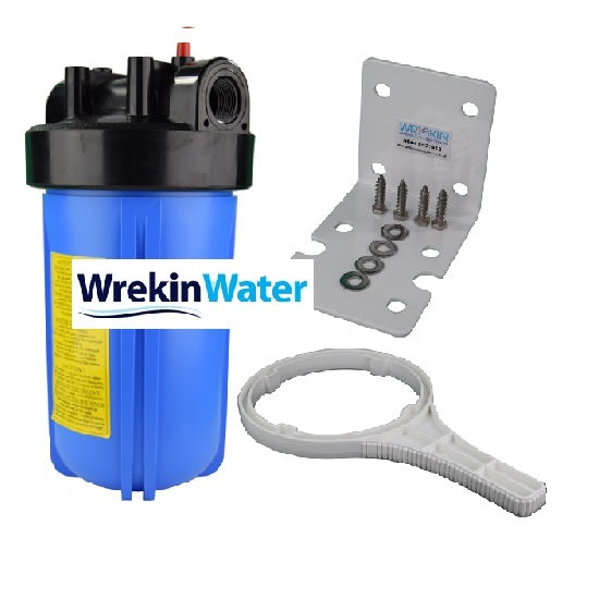 Wrekin Water HF10BB-PP High Flow Filter Housing with BB Refillable 10in x 4.5in cartridge with Polyphosphate, PP10BB