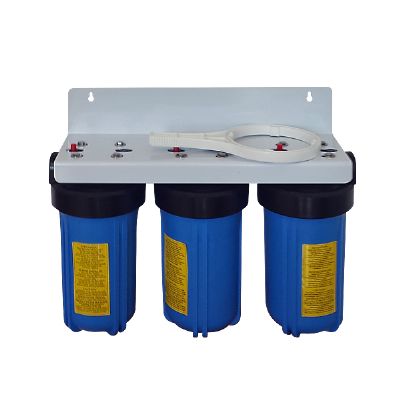 HF10BB-TRIPLE - Wrekin High Flow, Large Diameter Housing Set with 1" BSPF Ports