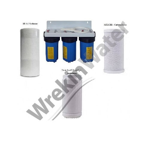 NC10BB/3 Whole House -Triplex System for Sediment, Chlorine and Scale