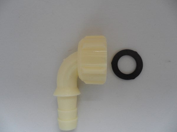 P154 Hose Connector Elbow 3/4 BSPF with Washer