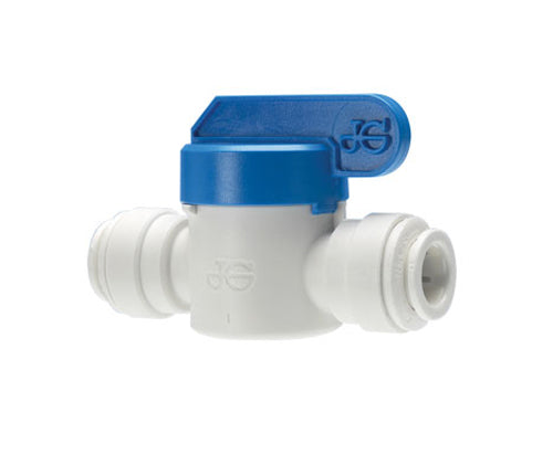 John Guest Isolating Valves 1/4in and 3/8in, PPSV040808W & PPSV041212W