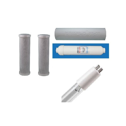 6STRO-UV SET - 5 Stage RO Replacement Filter 12month Set for OLD STYLE Pallas VIVA and Wrekin Systems