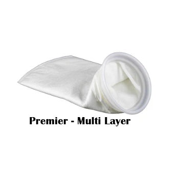 Size 1 - PBP - Polypropylene Microfibre with Flanged Neck - Premier Bag - - 7"x16" - Multi Layer/Welded Seams