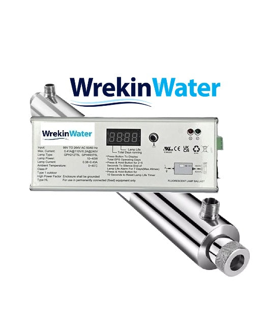 SE1-SS - 23 lpm - 1/2" Ports Same Side - Wrekin UV system with intelligent i-Controller