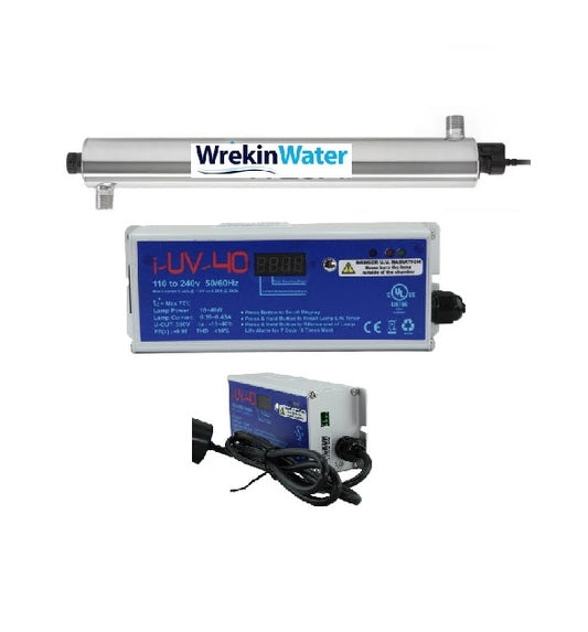 SE2-OP 30lpm - 3/4in Ports opposite Sides Wrekin UV system with intelligent i-Controller