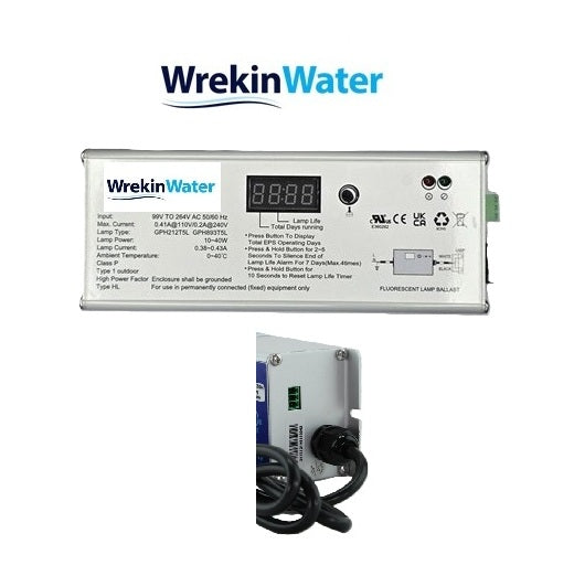 SE2-OP 30lpm - 3/4in Ports opposite Sides Wrekin UV system with intelligent i-Controller