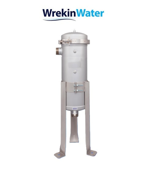Size 1 - 300 Lpm : Wrekin Water INOX CORE Bag Housing Stainless Steel 2" BSPT-M