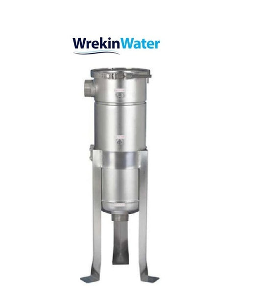 Size 3 - 75 Lpm : Wrekin Water INOX CORE Bag Housing Stainless Steel 1.5" BSPT-M