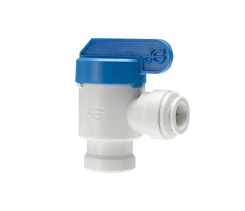 RO Tank Valve from John Guest 1/4" NPTF Thread x 3/8" Push Fit