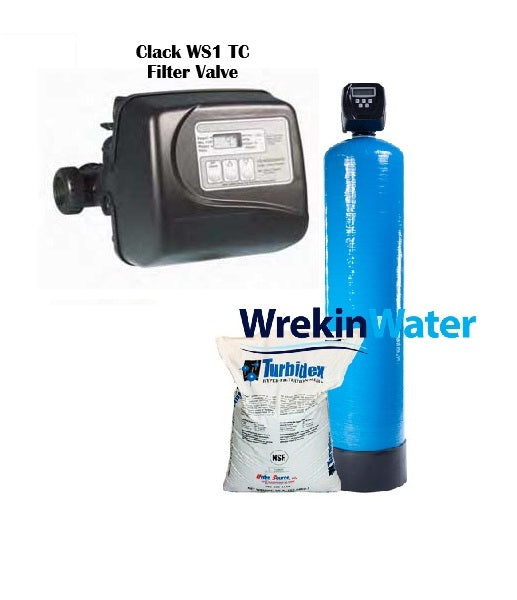 10x54TC- Turbidex Sediment Filter with Clack WS1 TC - Time Clock Filter Valve 1.5 m³/hr