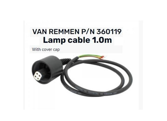 D-360119 Lamp Connector Cable with ceramic Connector and D-262506 Cover Cap (Plastic)