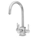 Verona SQ 3-Way 3 lever Kitchen Filter Tap Chrome and Brushed Steel - Acquapuro SQ Range