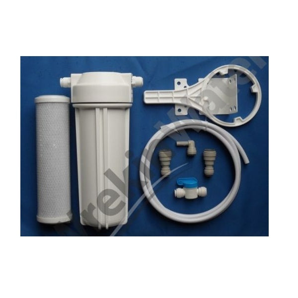 Wrekin Water The Wrekin Waterway Drinking Water Filter System with CB1 Carbon Block Cartridge For Your EXISTING Kitchen Tap