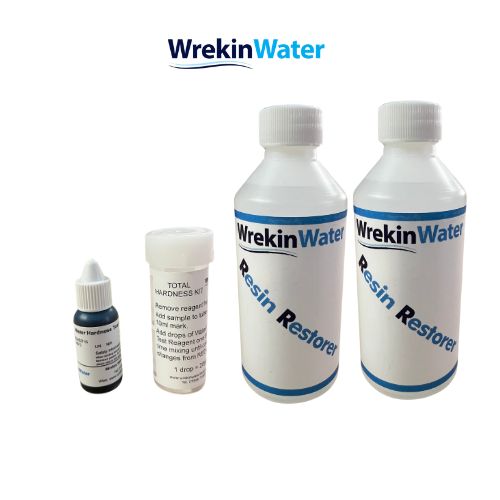Water Hardness Test Kit & Resin Restorer Value Pack - WrekinWater