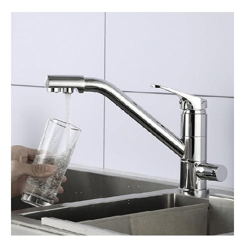Waterside Tri-Flow Kitchen Tap with option Premier Filter system QC100