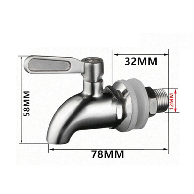 Wrekin Water Stainless Steel Replacement Bib Tap for WSSD-FL Wrekin Water Gravity Systems - WrekinWater