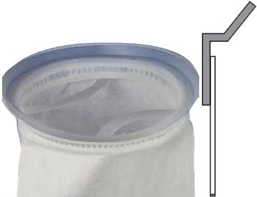 Size 4 - EBPN Nylon Mesh Premier Flared Neck - Economic Bag 4"x14" - Single Layer/Welded Seams