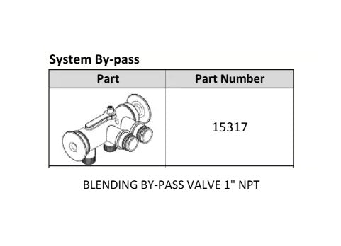 15317 - Kinetico Commercial 1in Bypass Assembly