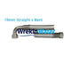 H6236 - 1.25m - Stainless Steel Braided High Flow Water Softener Hoses with 3/4in BSP Bent x Straight Connector 19mm (Sold in Pairs)