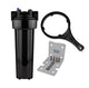 HF20BB-BLACK-SET - 20in High Flow Jumbo Filter Housing Set with Bracket and Spanner - 1in BSP Ports