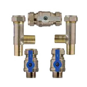 compare product 22mm Bypass Set for Water Softener Installation with integral tees (Contains internal Non Return Valve (B535)