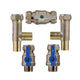 B843 - 22mm Kit: Includes Full Bore Valves AND Integral Tees with internal Non Return Valve