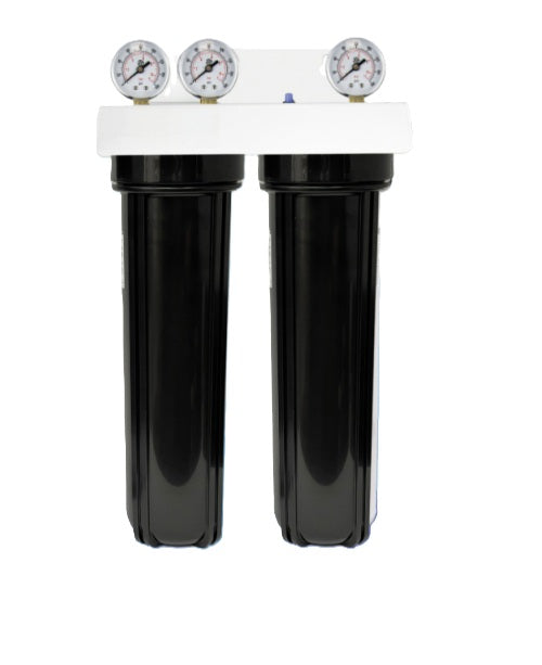 20" Large Diameter - 2 Stage Housing 1" BSP Ports - Ready Assembled