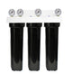 20" Large Diameter - 3 Stage Housing 1" BSP Ports - Ready Assembled