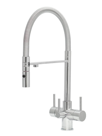 compare product Aquila 3-Way Chrome Tap - with QC100 Filter Tap -  Acquapuro Traditional Design