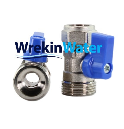 15mm Valve set for Water Softener Installation - 12mm Bore (B38)