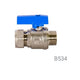 B534 - 22mm Full Bore inlet/outlet Valve