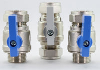 Valve Sets for Water Softener Installation. 15mm, 22mm and 28mm Options